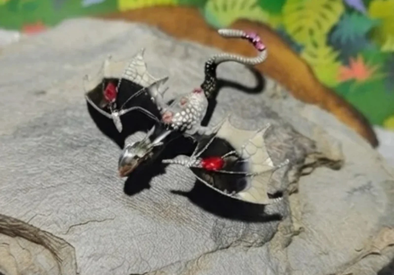 Enameled dragon brooch – photo 2
